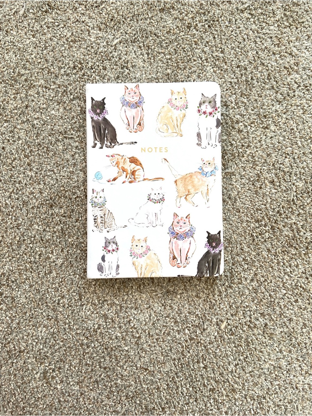 NWOT Cat Lined Notebook Journal 6"x8", Eccolo, Watercolor by Beth Briggs